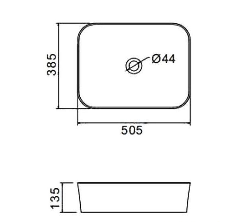 Раковина-чаша Gappo 50 GT401 Белая от магазина ЛесКонПром.ру