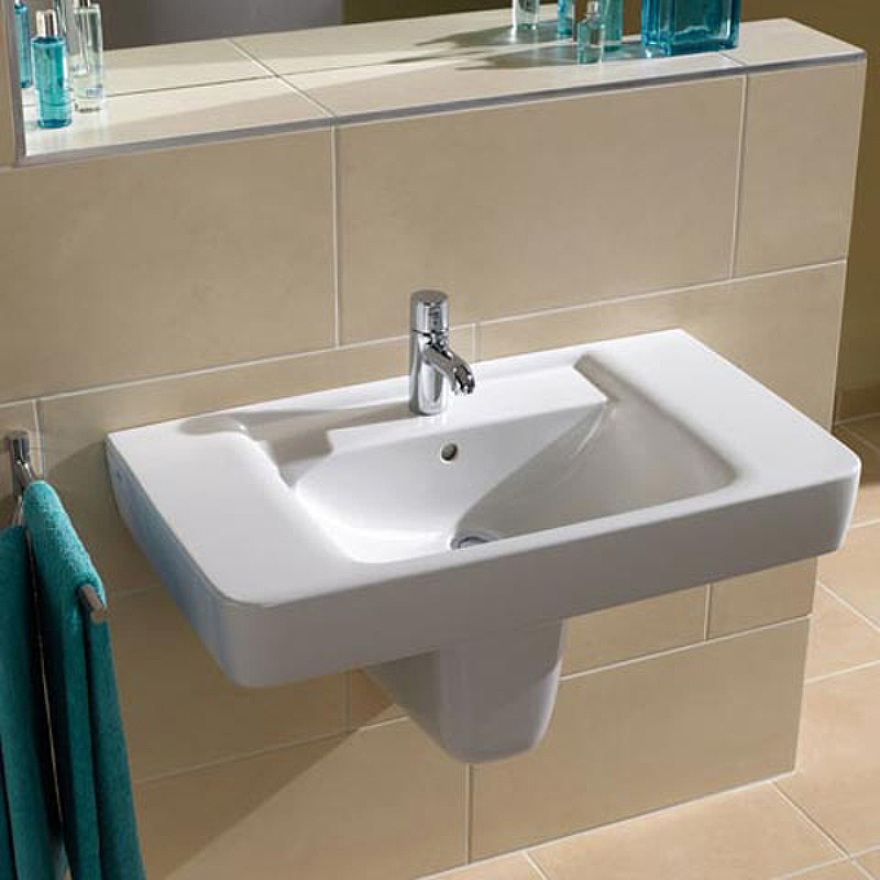 Раковина Geberit Renova Plan 100 122100000 Белая от магазина ЛесКонПром.ру