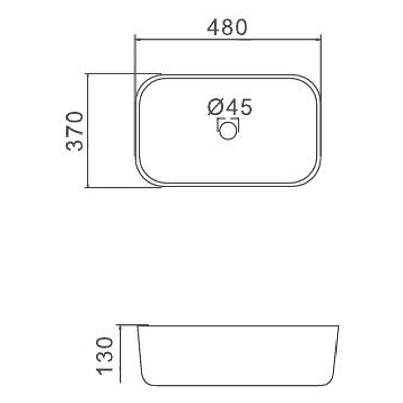 Раковина-чаша Gappo 48 GT403 Белая от магазина ЛесКонПром.ру