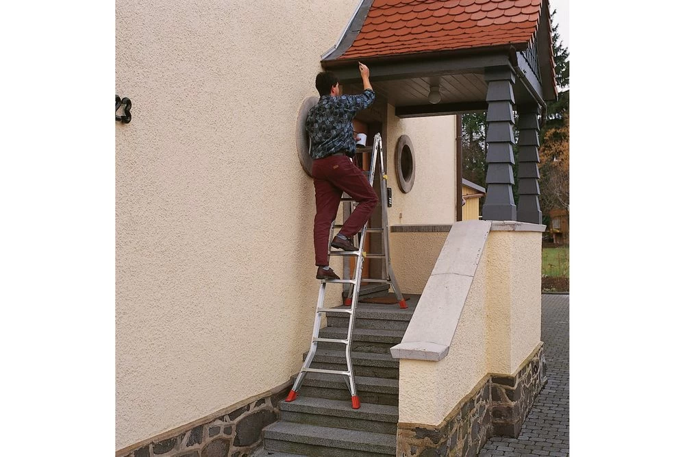 Шарнирная телескопическая лестница 4х4 TeleMatic KRAUSE арт. 129956 от магазина ЛесКонПром.ру