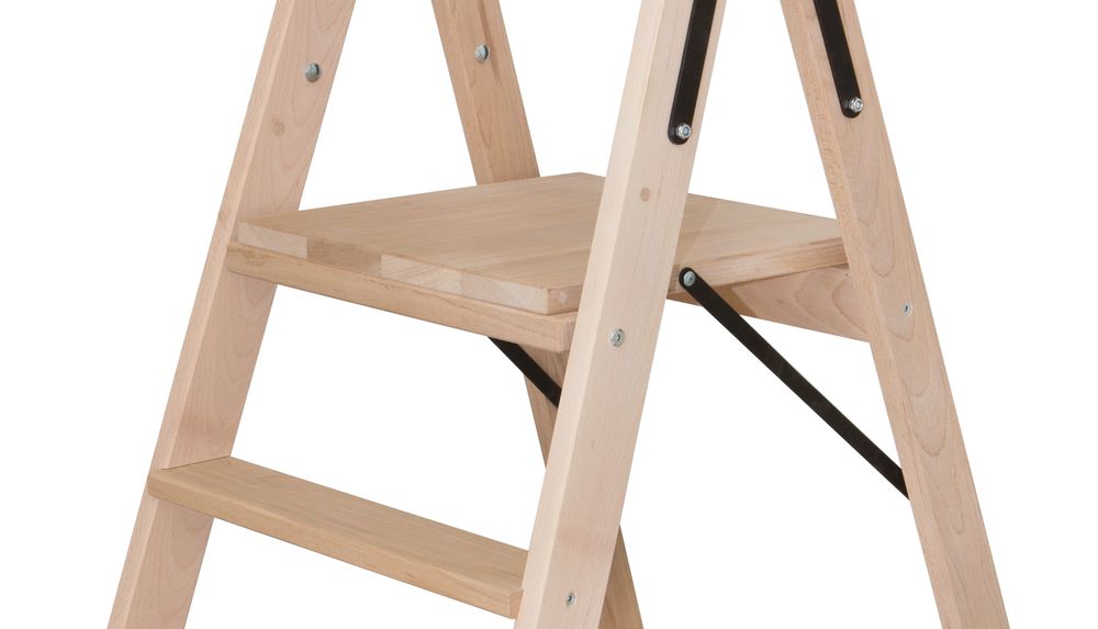 Стремянка двухсторонняя деревянная со ступенями Hoz-Block Штукатур 2x8 ступеней (арт. СДДШ-8) от магазина ЛесКонПром.ру