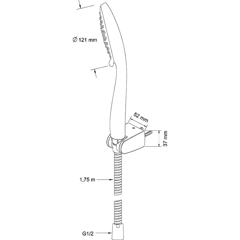 Душевой гарнитур Swedbe Calypso 5088 Хром от магазина ЛесКонПром.ру