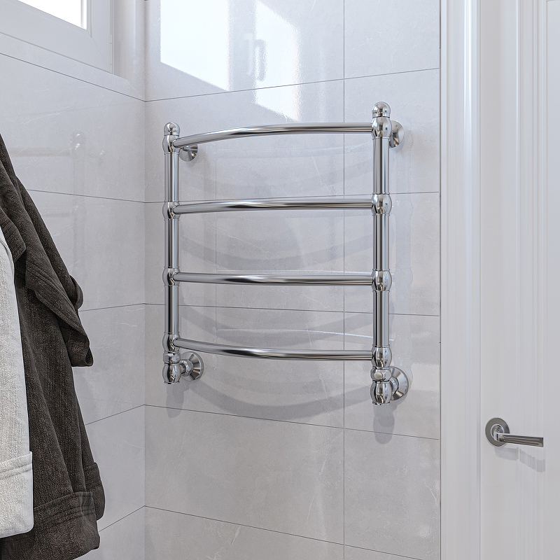 Водяной полотенцесушитель EWRIKA Медея B5 60х50 Хром от магазина ЛесКонПром.ру