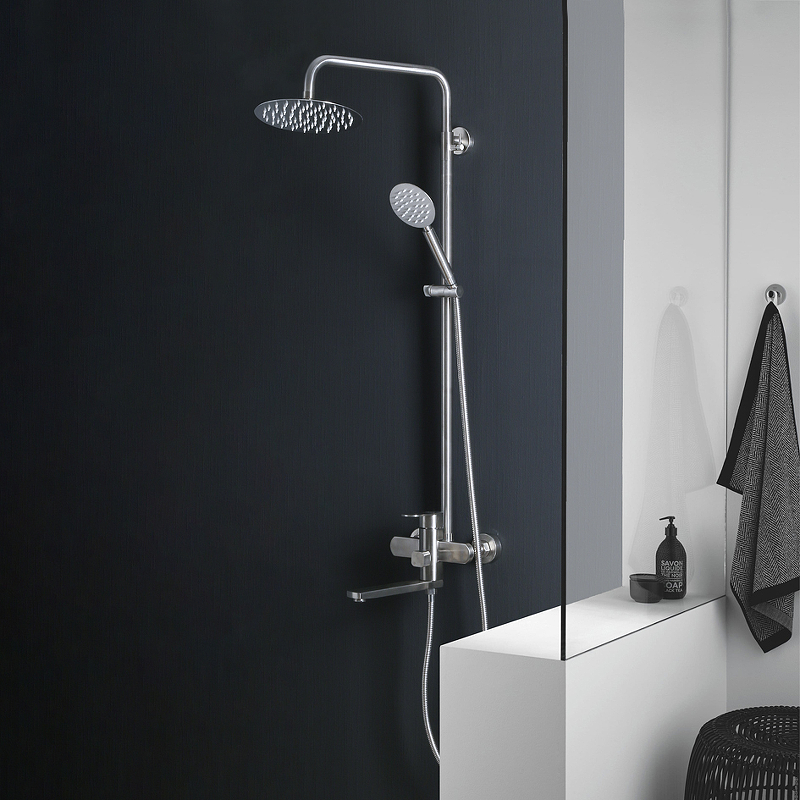 Душевая система Melana Stello F610307 Сатин от магазина ЛесКонПром.ру