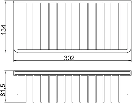 Полка Veragio Basket VR.GFT-9045.CR хром от магазина ЛесКонПром.ру