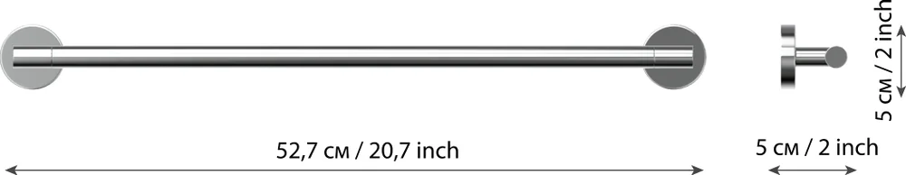 Полотенцедержатель Fora Long L008 50 см от магазина ЛесКонПром.ру