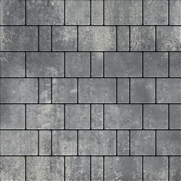 Плитка тротуарная Бергамо Актау Steinrus серая от магазина ЛесКонПром.ру