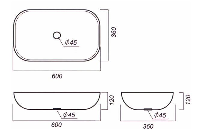 Раковина накладная Sanita Luxe Infinity 60 80516799 от магазина ЛесКонПром.ру