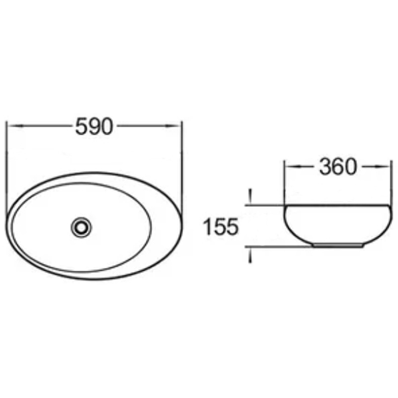 Раковина-чаша Comforty 59 78255 00004143748 Белая от магазина ЛесКонПром.ру