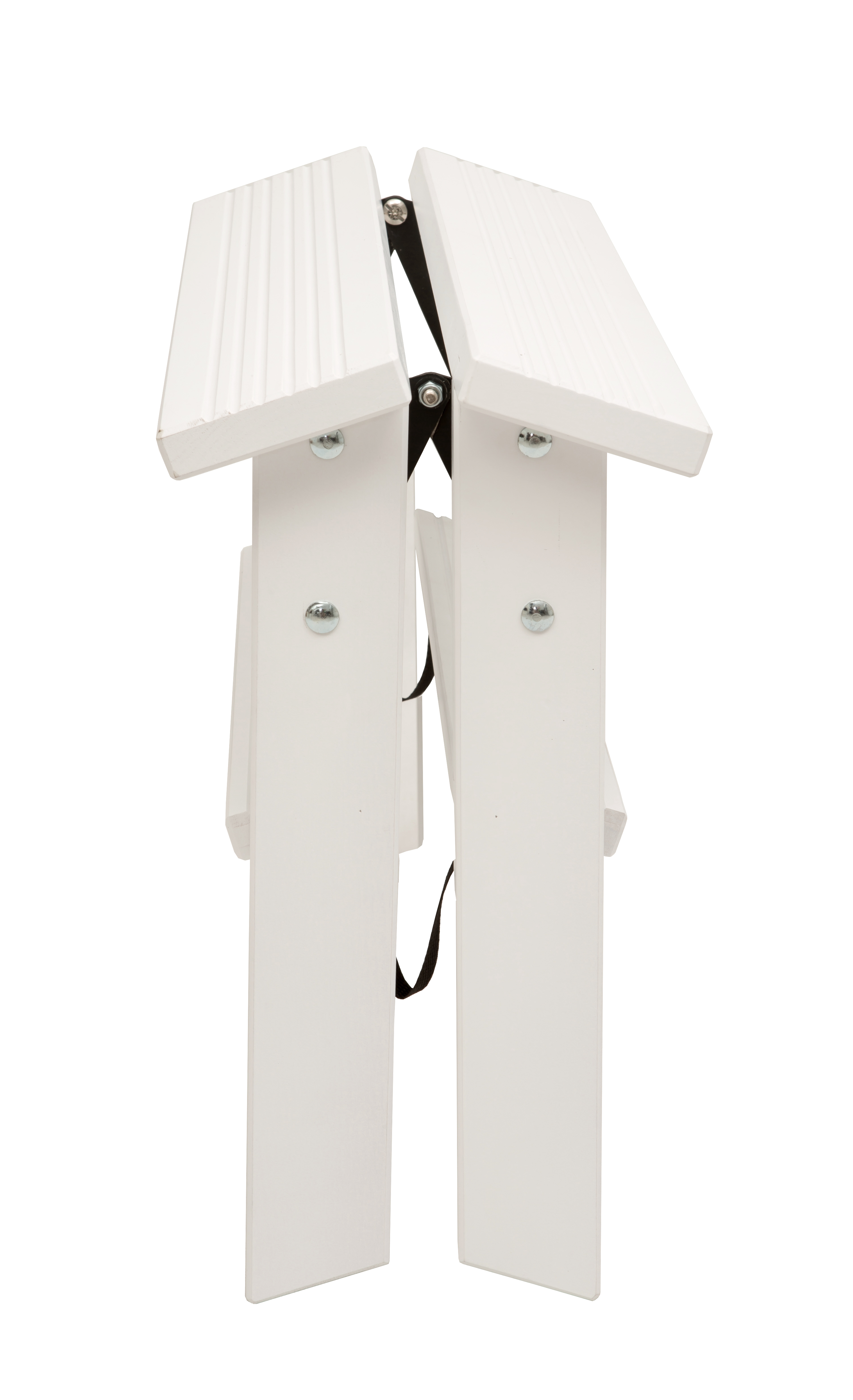 Стремянка двухсторонняя деревянная Hoz-Block Марк 2 ступени Белая (арт. ДДС-2Б) от магазина ЛесКонПром.ру