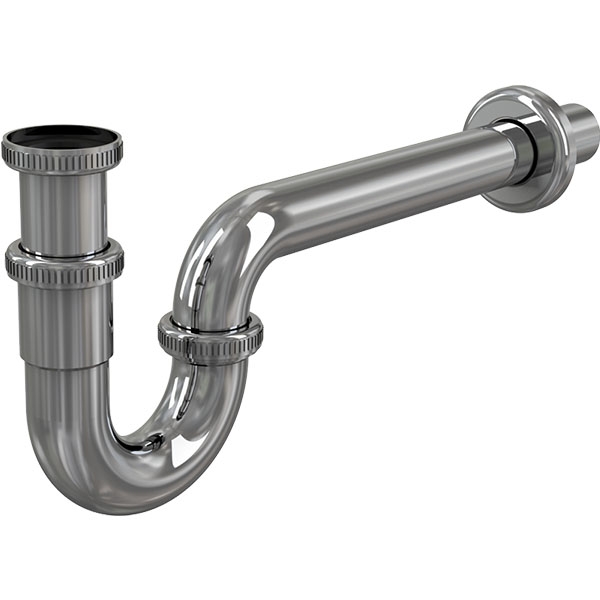 Сифон для биде Alcaplast A45E Хром от магазина ЛесКонПром.ру