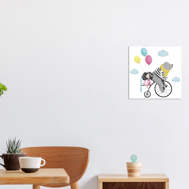 Канвас 30х30 см Семейка панд от магазина ЛесКонПром.ру