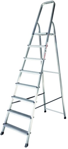 Стремянка алюминиевая Новая Высота 8 ступеней (арт. 2110108) от магазина ЛесКонПром.ру