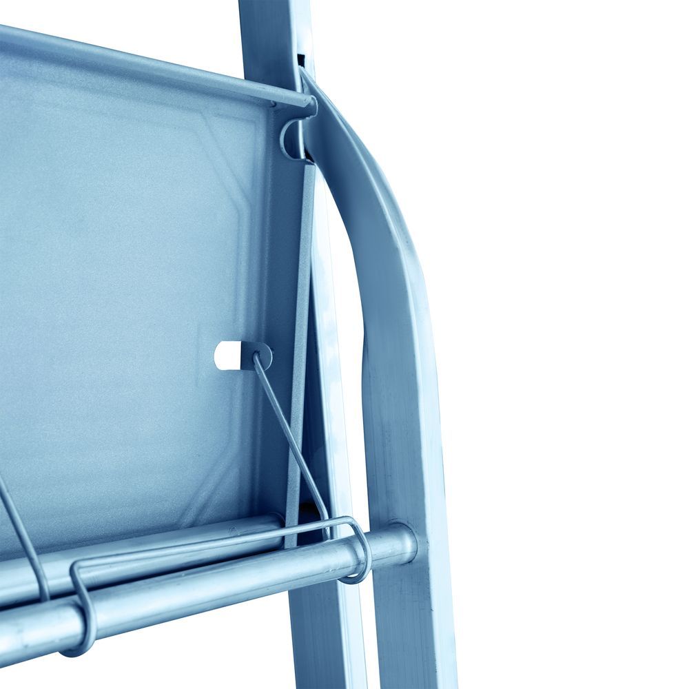 Стремянка алюминиевая с широкой ступенью Новая Высота 8 ступеней (арт. 2117108) от магазина ЛесКонПром.ру