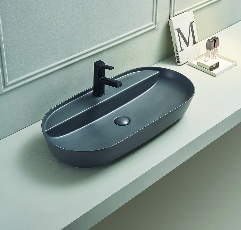 Раковина-чаша CeramaLux 80 78325MDH Серая матовая от магазина ЛесКонПром.ру