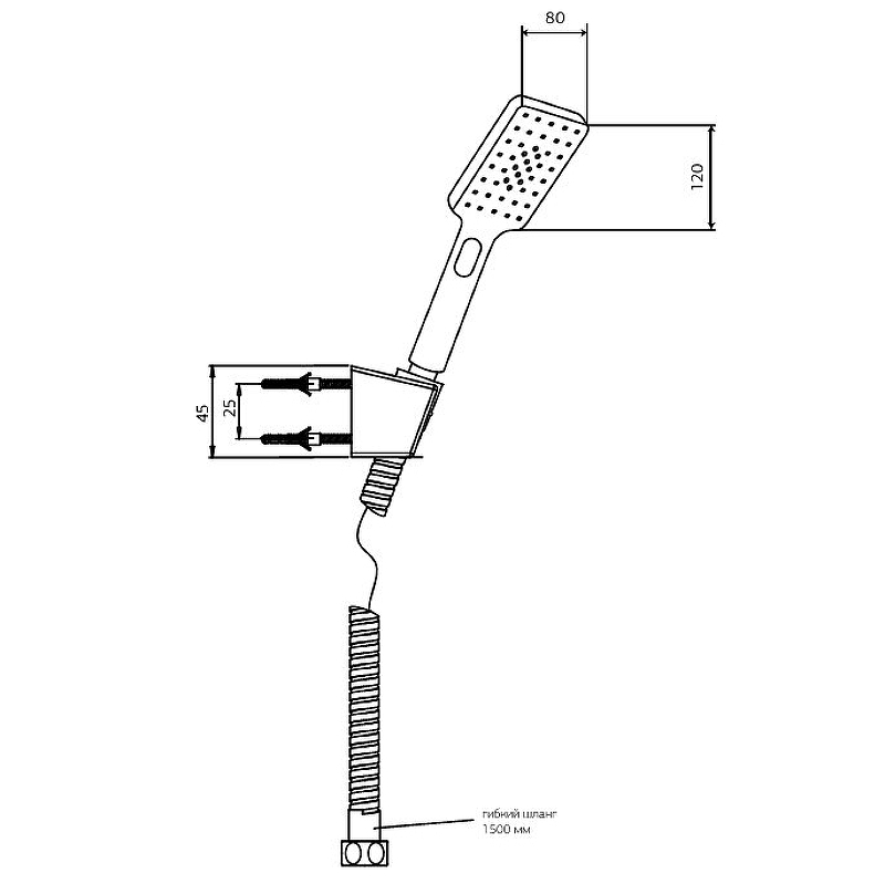 Душевой гарнитур Paini Ravenna RVCR131 Хром от магазина ЛесКонПром.ру