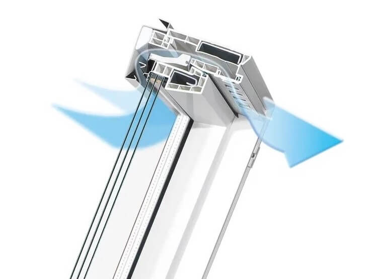 Окно мансардное FAKRO PTP-V U4 09 94х140 от магазина ЛесКонПром.ру