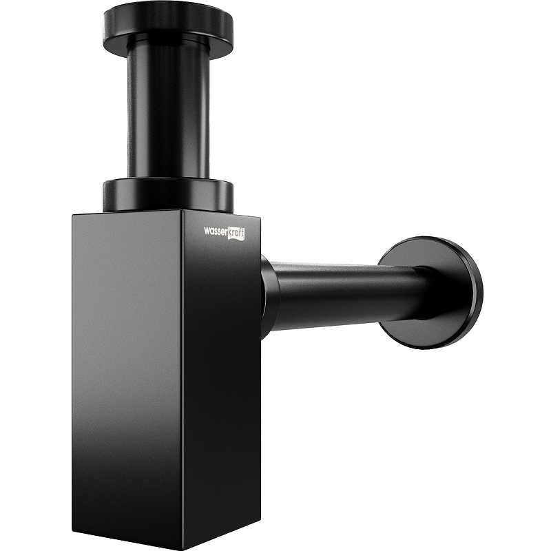Сифон для раковины WasserKRAFT Abens A169 Черный матовый от магазина ЛесКонПром.ру