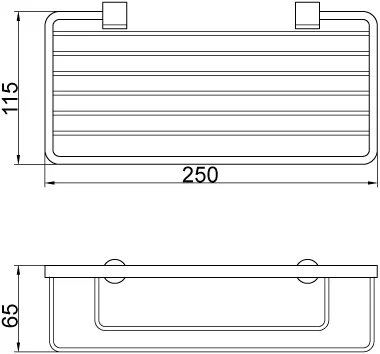 Полка Veragio Basket VR.GFT-9046.BR бронза от магазина ЛесКонПром.ру