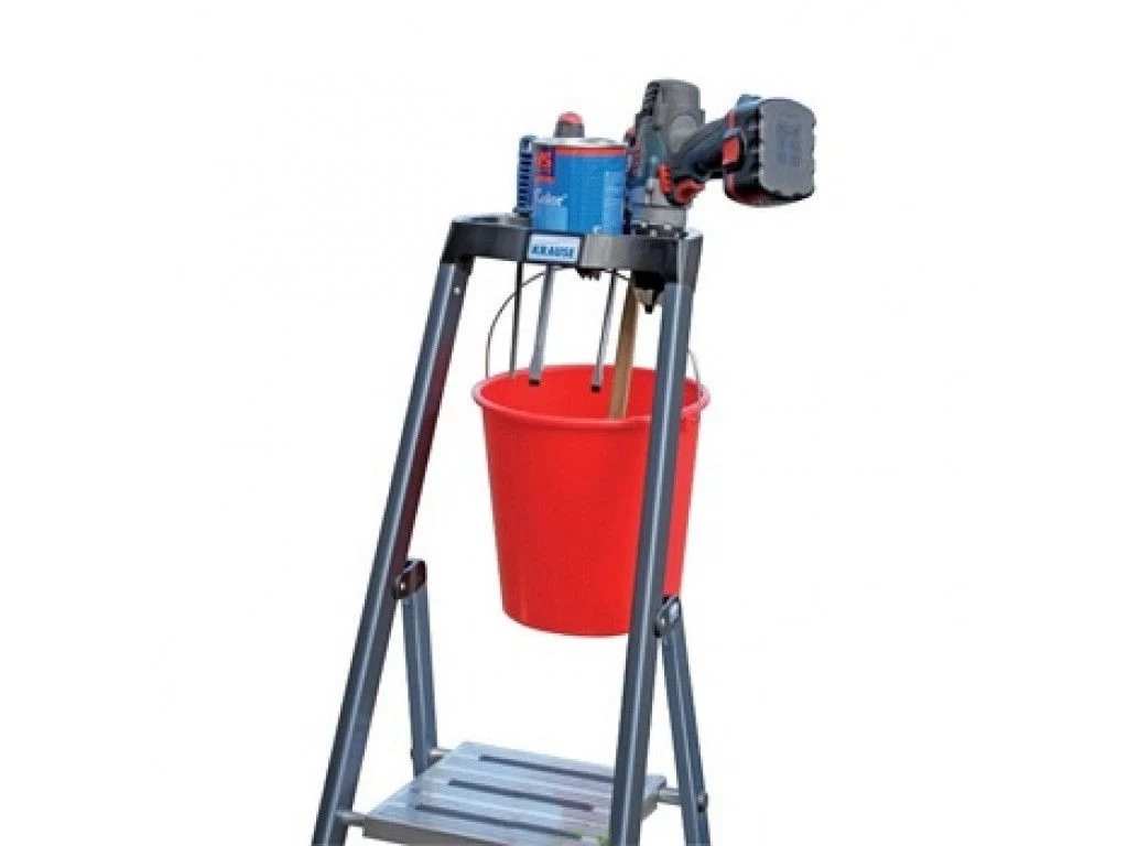 Стремянка алюминиевая анодированная Krause Securo 7 ступеней (арт. 126450) от магазина ЛесКонПром.ру