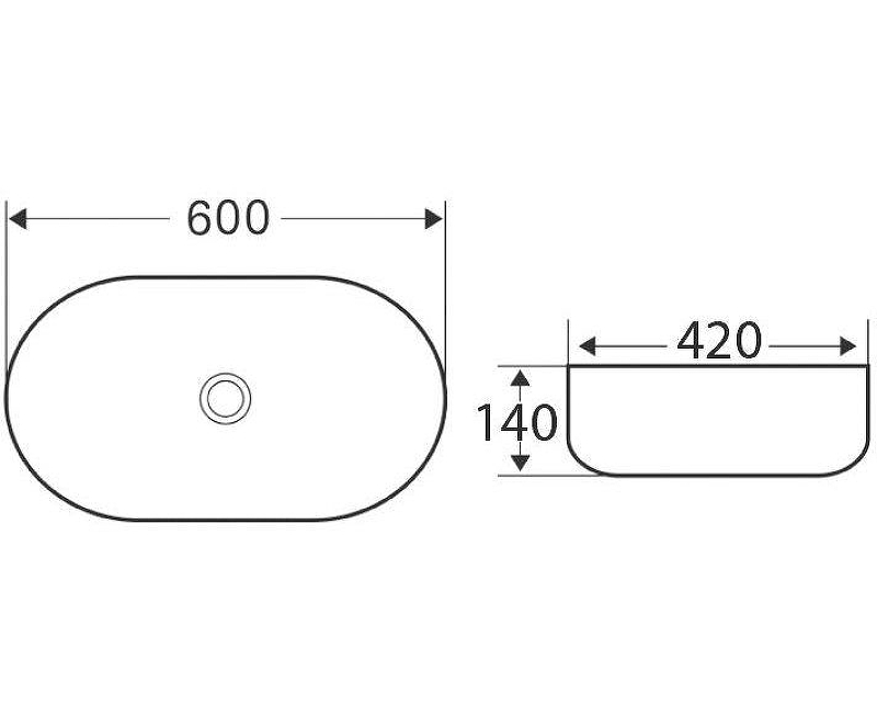 Раковина-чаша BelBagno 60 BB1084-H301 Черная матовая от магазина ЛесКонПром.ру