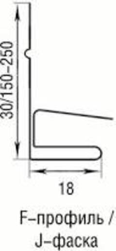 J-фаска Aquasystem 150 мм ST PE RAL 8017 от магазина ЛесКонПром.ру