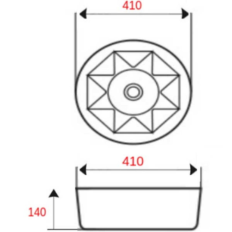 Раковина-чаша Mira 41 MR-4141D Белая от магазина ЛесКонПром.ру