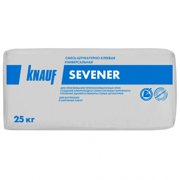Штукатурно-клеевая смесь КНАУФ-Севенер 25 кг от магазина ЛесКонПром.ру