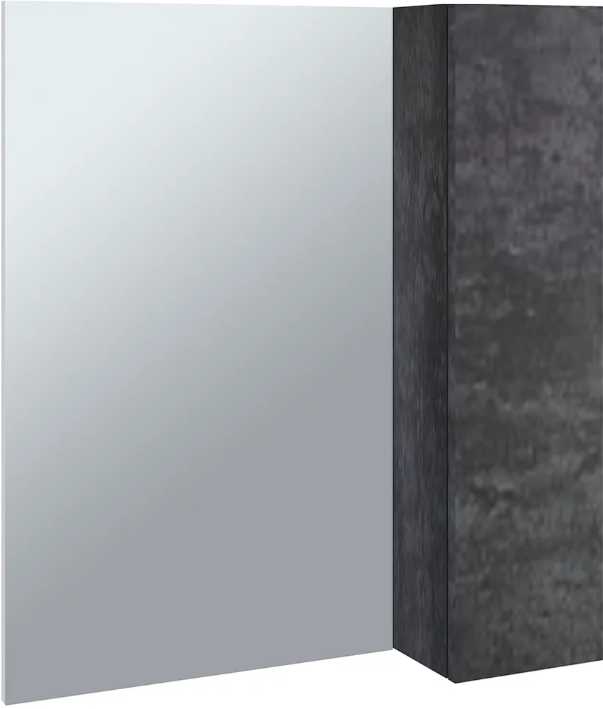 Зеркало Emmy Стоун 60 R, серый бетон от магазина ЛесКонПром.ру