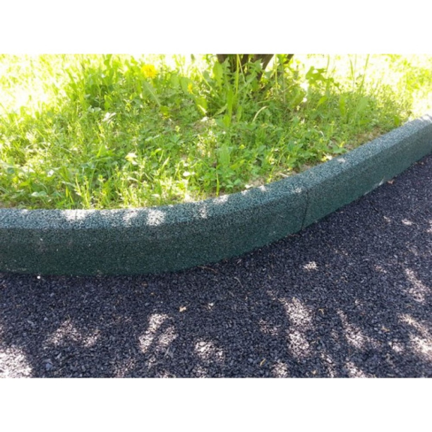 Бордюр резиновый зеленый 100х25х5 см от магазина ЛесКонПром.ру