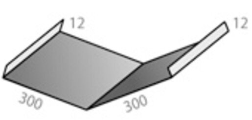 Планка ендовы нижней Grand Line 300х300х0,45 мм Zn от магазина ЛесКонПром.ру