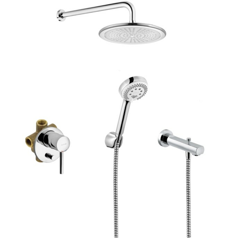 Душевая система Kludi Bozz 386310576 Хром от магазина ЛесКонПром.ру