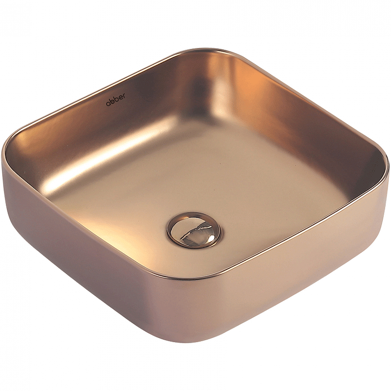 Раковина-чаша Abber Rechteck 39 AC2211MRG Розовое золото матовое от магазина ЛесКонПром.ру