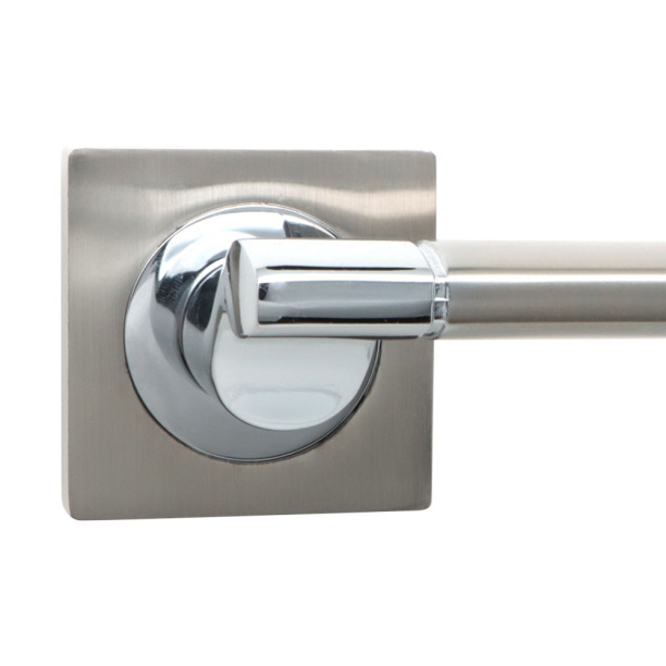 Ручки дверные NEODECO А61185 никель от магазина ЛесКонПром.ру