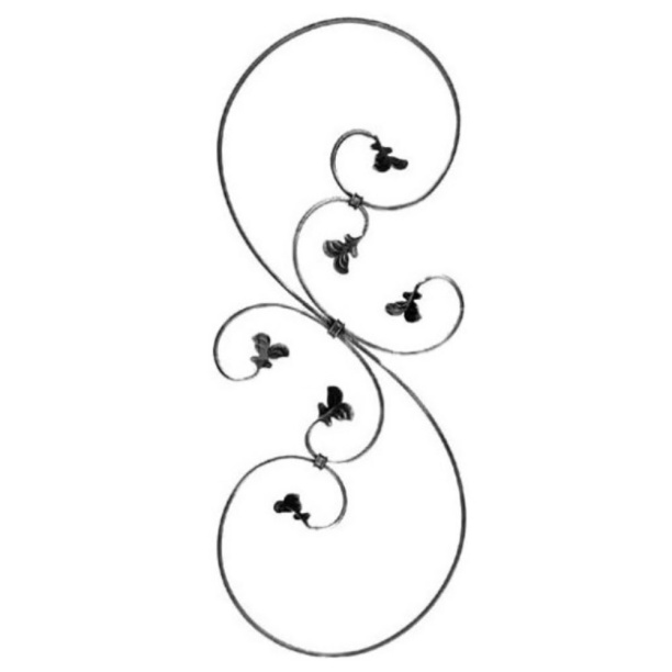 Балясина S-образная 12х6 мм 350х870 мм от магазина ЛесКонПром.ру