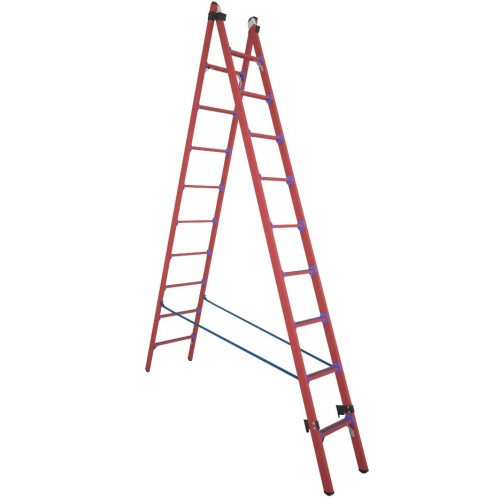 Лестница-стремянка ДИЭЛЕКТРИК универсальная диэлектрическая ССД-У 2Х9 от магазина ЛесКонПром.ру