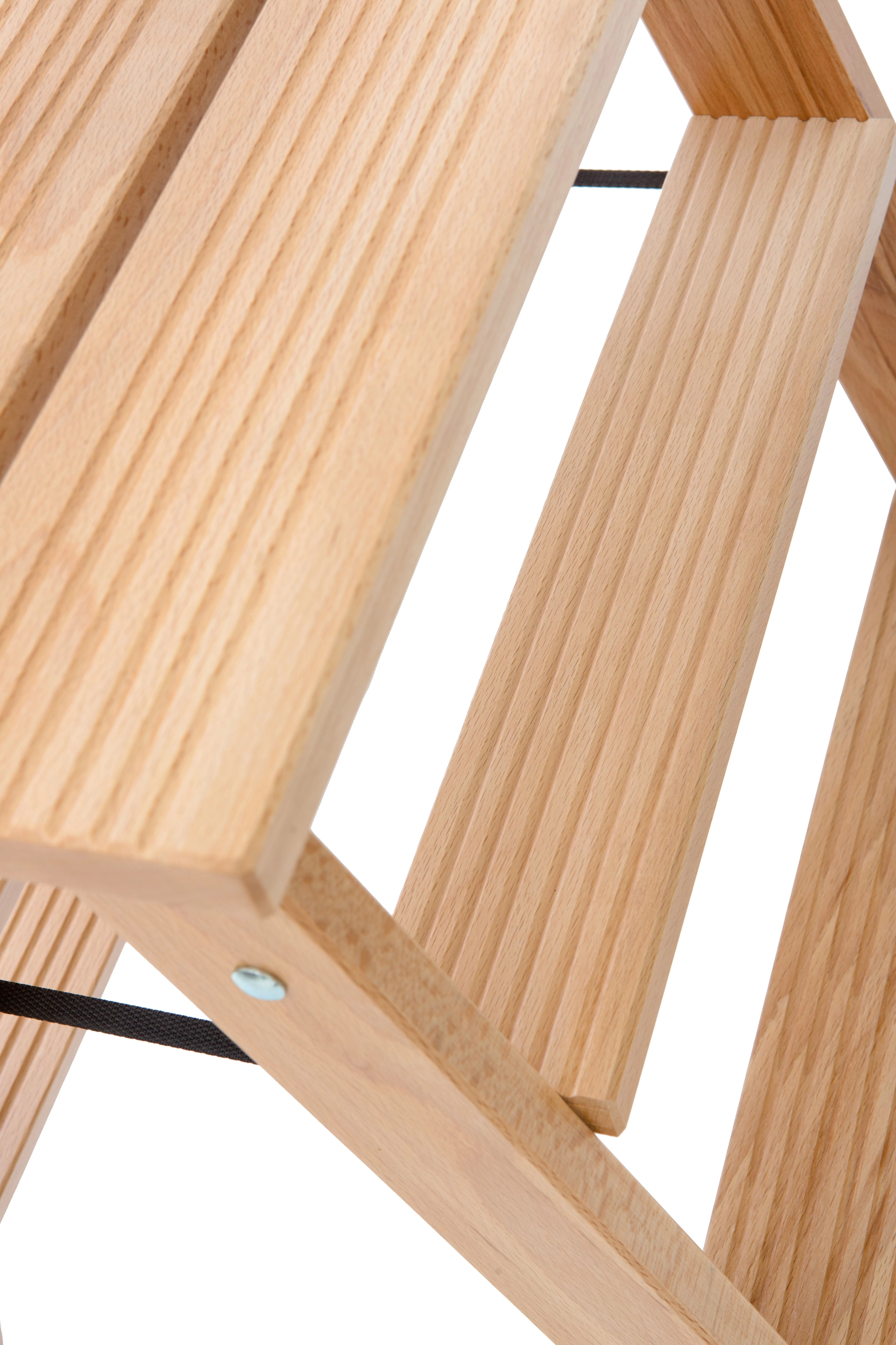 Стремянка двухсторонняя деревянная Hoz-Block Марк 3 ступени Светлая (арт. ДДС-3С) от магазина ЛесКонПром.ру