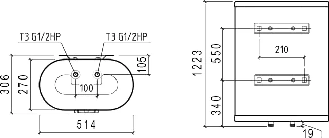 Накопительный водонагреватель Thermex M Smart Pro 100 V электрический от магазина ЛесКонПром.ру