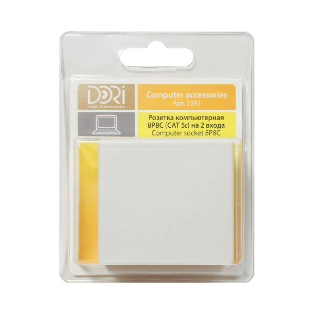 Розетка компьютерная DORI двойная от магазина ЛесКонПром.ру