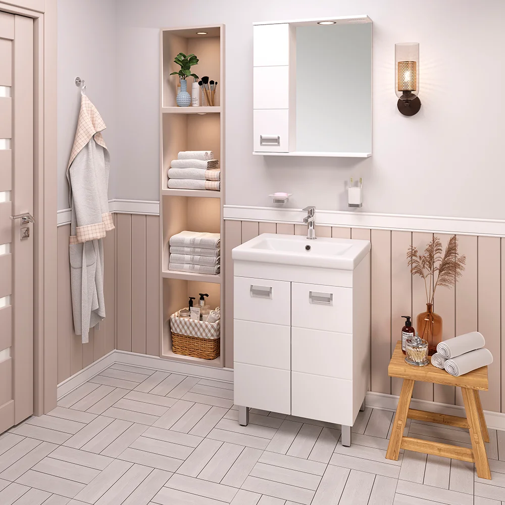 Зеркало Emmy Монтана 60 L, с подсветкой от магазина ЛесКонПром.ру