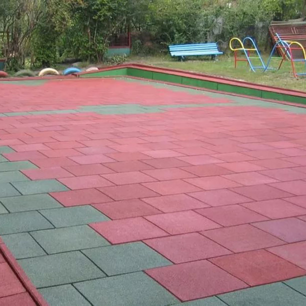 Плитка резиновая 50х50х3 см зеленая от магазина ЛесКонПром.ру