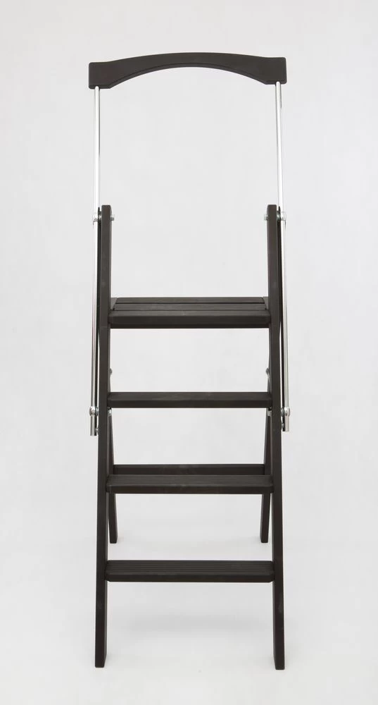 Стремянка деревянная Hoz-Block Серж 4 ступени Черная (арт. СДР-4Ч) от магазина ЛесКонПром.ру