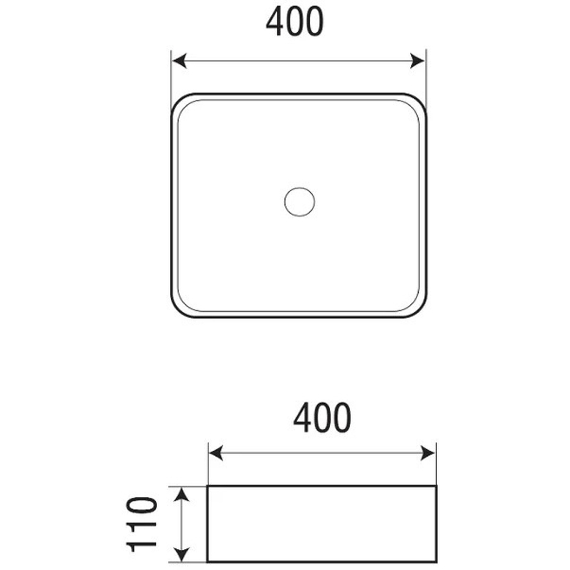 Раковина-чаша Azario 40 AZ-2179 Белая от магазина ЛесКонПром.ру