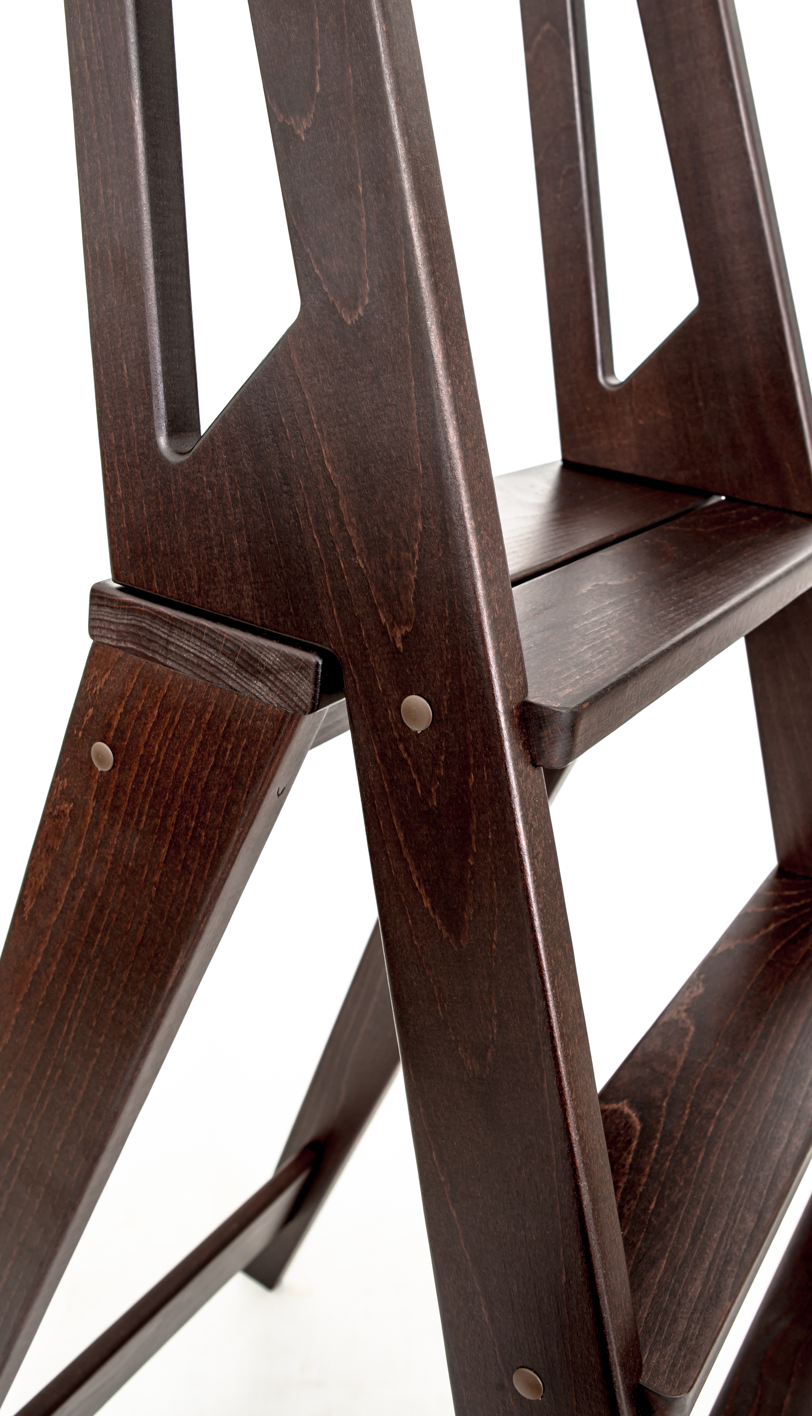 Стремянка деревянная Hoz-Block Стиль 4 ступени Венге (арт. СДС-4В) от магазина ЛесКонПром.ру