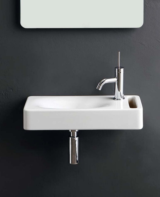 Раковина Scarabeo Soft-Hung-Cube 50 1512 Белая от магазина ЛесКонПром.ру