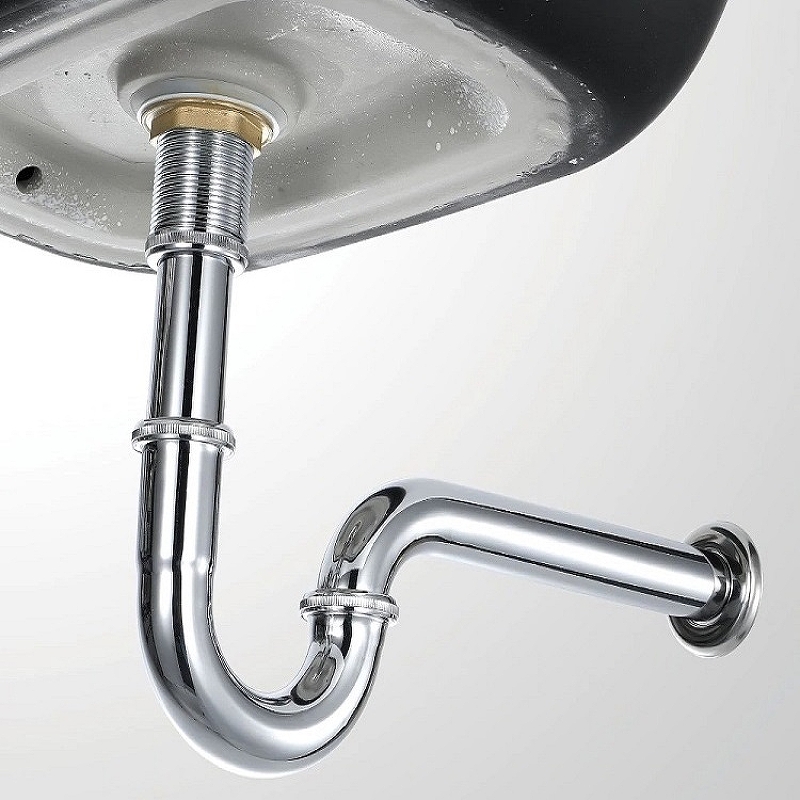 Сифон для раковины CeramaLux BC-068 Хром от магазина ЛесКонПром.ру