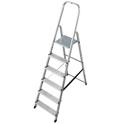 Стремянка алюминиевая Krause Corda 6 ступеней (арт. 000736) от магазина ЛесКонПром.ру