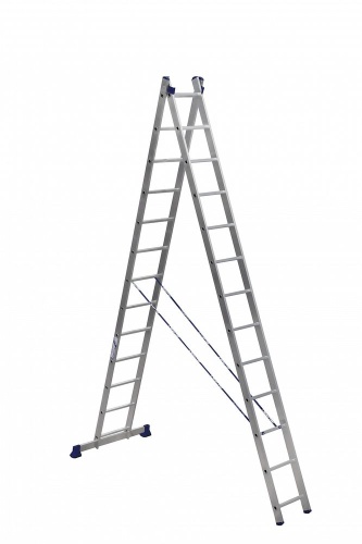 Лестница алюминиевая двухсекционная Алюмет 2x13 арт. 5213 от магазина ЛесКонПром.ру