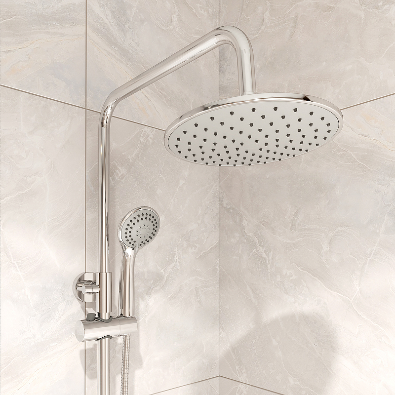 Душевая система Milardo Helic HELSB1FM06 Хром от магазина ЛесКонПром.ру