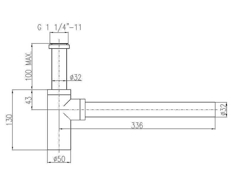Сифон для раковины Rav Slezak MD0232 Хром от магазина ЛесКонПром.ру